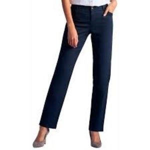 NWT REKUCCI WOMEN'S ICONIC STRETCH 5 POCKET STRAIGHT LEG PANT W/ZIPPER  INDIGO